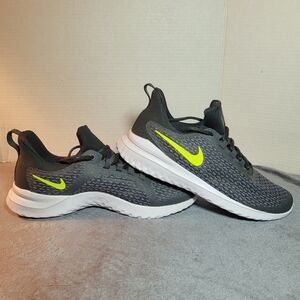 Nike Renew Rival Grey and Neon Green Running Shoes Mens